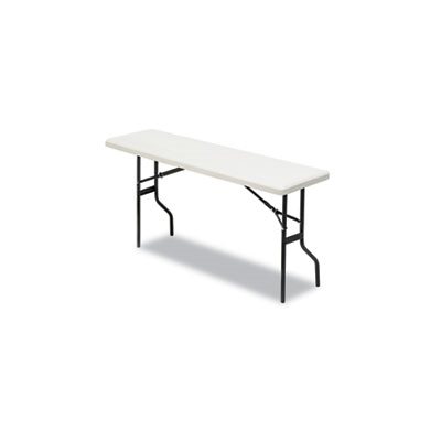 TABLE, FOLDING, IndestrucTables Too 1200 Series, Resin, 72"w x 18"d x 29"h, Platinum TABLE, FOLDING, IndestrucTables Too 1200 Series, Resin, 72"w x 18"d x 29"h, Platinum