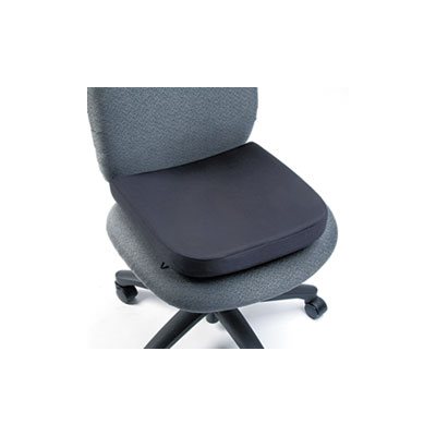 SEAT REST, Memory Foam, 15.5"w x 16"d x 2"h, Black SEAT REST, Memory Foam, 15.5"w x 16"d x 2"h, Black