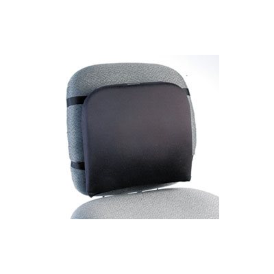 BACK REST, Memory Foam, 16"w x 12"d x 16"h, Black BACK REST, Memory Foam, 16"w x 12"d x 16"h, Black
