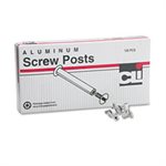 SCREW POSTS, ALUMINUM, FOR Binders, .1875" Diameter, .5" Long, 100 / Box SCREW POSTS, ALUMINUM, FOR Binders, .1875" Diameter, .5" Long, 100 / Box