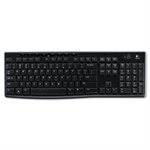 KEYBOARD, WIRELESS, LOGITECH K270, USB Unifying Receiver, Black