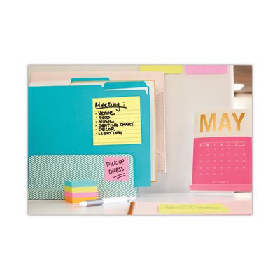 POST-IT NOTES, PADS, CANARY YELLOW, Lined, 4" x 4", 300-Sheet,