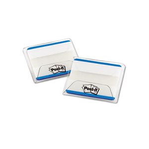File Tabs, POST-IT, 2" x 1.5", Lined, Blue, 50 / Pack