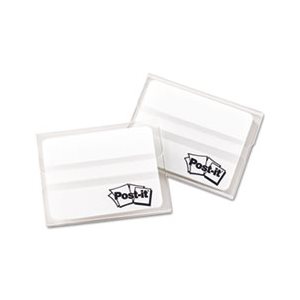 File Tabs, POST-IT, 2" x 1.5", Lined, White, 50 / Pack