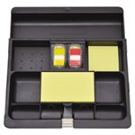 ORGANIZER TRAY, DESK DRAWER, Recycled, Plastic, Plastic, Black