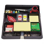 ORGANIZER TRAY, DESK DRAWER, Recycled, Plastic, Plastic, Black