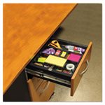 ORGANIZER TRAY, DESK DRAWER, Recycled, Plastic, Plastic, Black