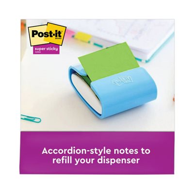 POST-IT NOTES, Pop-up REFILL, 3" x 3", ASSORTED Marrakesh Colors, 90-Sheet, 6 / Pack