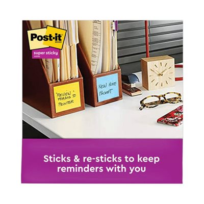 POST-IT NOTES, Pop-up REFILL, 3" x 3", ASSORTED Marrakesh Colors, 90-Sheet, 6 / Pack