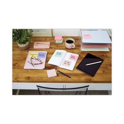POST-IT NOTES, POP-UP, Recycled, 3" x 3", Assorted Helsinki Colors, 100-Sheet, 12 / Pack