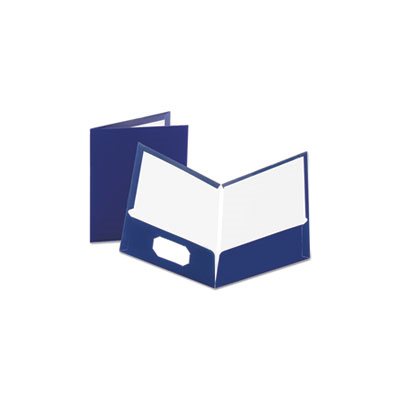 FOLDER, High Gloss, Laminated, Paperboard, 100-Sheet Capacity, Navy, 25 / Box FOLDER, High Gloss, Laminated, Paperboard, 100-Sheet Capacity, Navy, 25 / Box