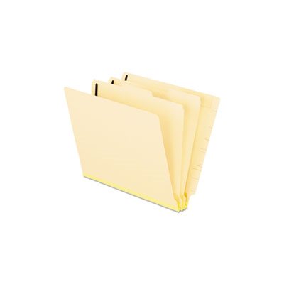 Universal Six-Section Manila Classification Folders - Letter Size, 2 Expansion, 2 Dividers, 6 Fasteners, 10/Box