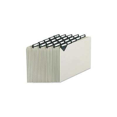 FILE GUIDES, Steel Top Tab, Recycled, Alpha, 1 / 5 Tab, Pressboard ...