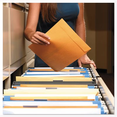 Redi Strip Catalog Envelope, #55, 6 x 9, Brown Kraft, 100 / Box