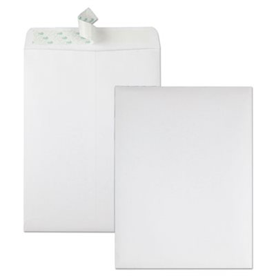 Redi Strip Catalog Envelope, 9 x 12, White, 100 / Box