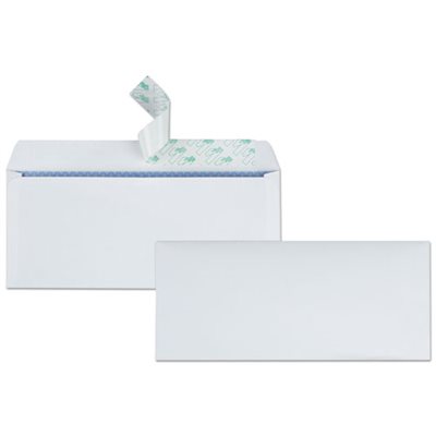 Redi Strip Security Tinted Envelope, #10, 4 1 / 8 x 9 1 / 2, White, 500 / Box