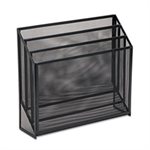 Mesh Three-Tier Organizer, 12 3 / 4 x 3 1 / 2 x 11 1 / 2, Black