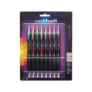 Signo 207 Retractable Gel Pen, Assorted Ink, 0.7mm, 8 / Set