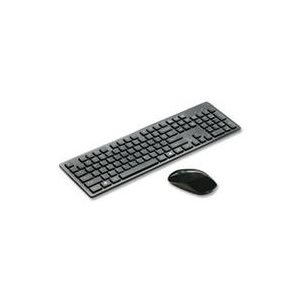 KEYBOARD AND MOUSE COMBO, 2.4 GHz WIRELESS, BLACK