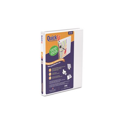 QuickFit D-Ring View Binder, 5 / 8" Capacity, 8 1 / 2 x 11, White QuickFit D-Ring View Binder, 5 / 8" Capacity, 8 1 / 2 x 11, White