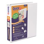 QUICKFIT D RING BINDER, 1 1 / 5, 8.5X11, WHITE QUICKFIT D RING BINDER, 1 1 / 5, 8.5X11, WHITE
