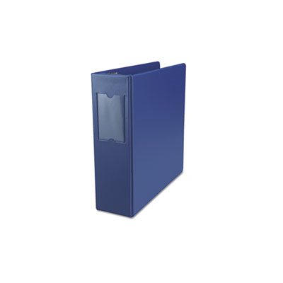 Economy Non-View Round Ring Binder With Label Holder, 3" Capacity, Royal Blue Economy Non-View Round Ring Binder With Label Holder, 3" Capacity, Royal Blue