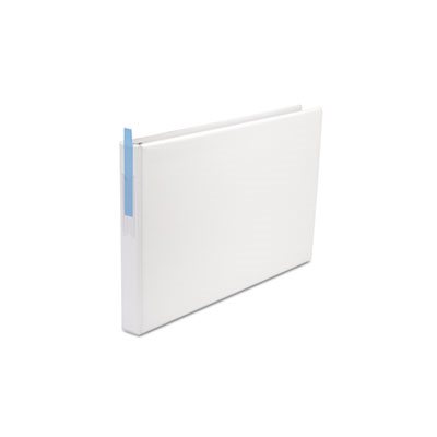 Legal-Size Round Ring Binder with Label Holder, 1" Capacity, 11 x 17, White Legal-Size Round Ring Binder with Label Holder, 1" Capacity, 11 x 17, White