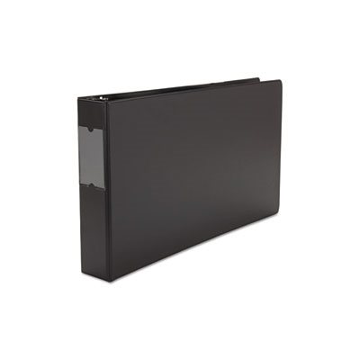 Legal-Size Round Ring Binder with Label Holder, 2" Capacity, 11 x 17, Black Legal-Size Round Ring Binder with Label Holder, 2" Capacity, 11 x 17, Black