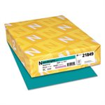 Color Paper, 24lb, 8 1 / 2 x 11, Terrestrial Teal, 500 Sheets