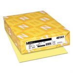Exact Index Card Stock, 90lb, 8 1 / 2 x 11, Canary, 250 Sheets