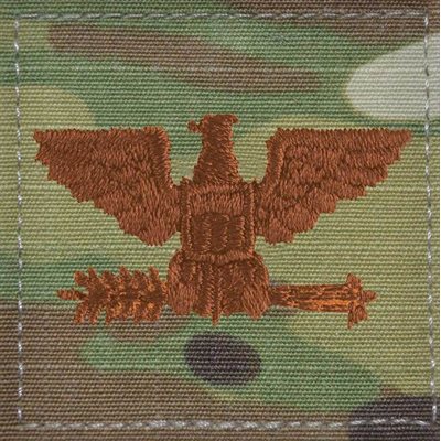 RANK, COL, WITH HOOK & LOOP FASTENER ACU