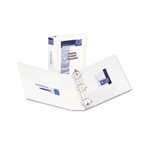 ETS BINDER, Durable View, w / Nonlocking EZD Rings, 11" x 8.5", 2" Capacity, White
